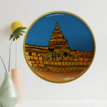 temple pichwai wall hanging plate
