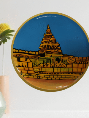 temple pichwai wall hanging plate
