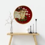 divine cows pichwai wall hanging plate