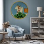 Nandi Pichwai Wall Hanging Plate