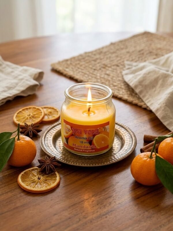 Mandarin Wax Scented Candle Jar