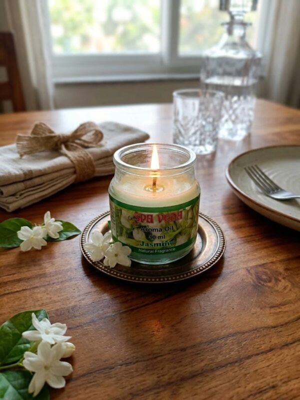 Jasmine Wax Scented Candle Jar