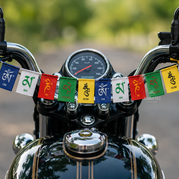 Om Mani Padme Hum Prayer Flag (For Bike & Bicycle)